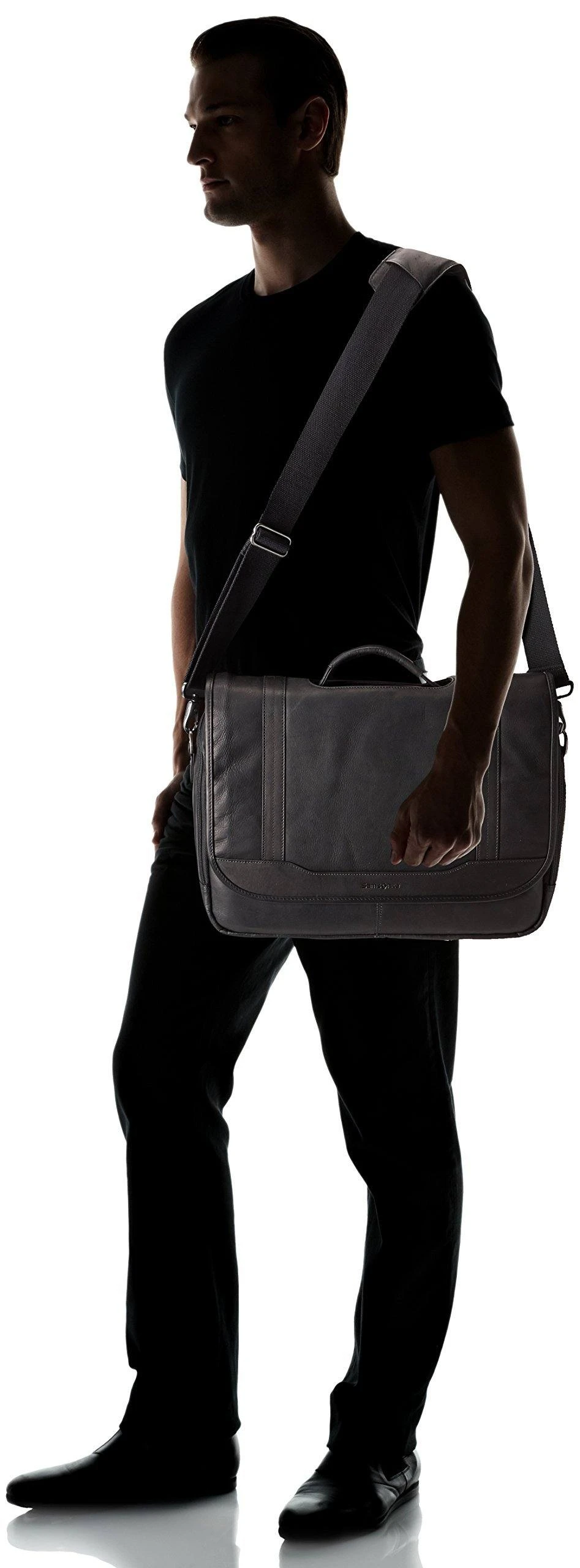 Samsonite Colombian Leather Flapover Briefcase 2 Samsonite Colombian Leather Flapover Briefcase - Image 2