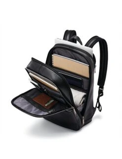 Samsonite Classic Leather Slim Backpack 40.6cm Black -Cheap Voyage Vault Store 2437931 21824844 7811514