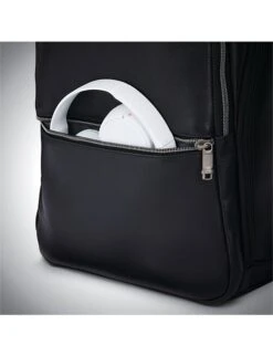 Samsonite Classic Leather Slim Backpack 40.6cm Black -Cheap Voyage Vault Store 2437931 21824844 7811515