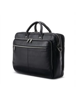 Samsonite Classic Leather Toploader 30.5cm Black