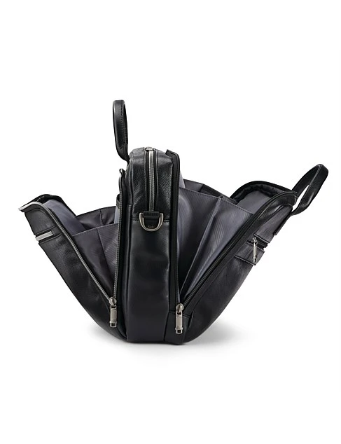 Samsonite Classic Leather Toploader 30.5cm Black 5 Samsonite Classic Leather Toploader 30.5cm Black - Image 5