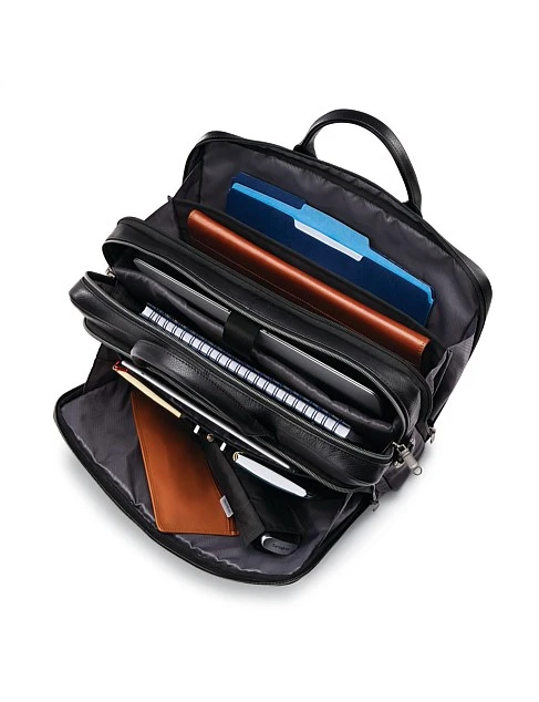 Samsonite Classic Leather Toploader 30.5cm Black 6 Samsonite Classic Leather Toploader 30.5cm Black - Image 6