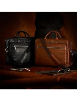 Samsonite Classic Leather Toploader 30.5cm Cognac -Cheap Voyage Vault Store 2437934 21824847 7811541