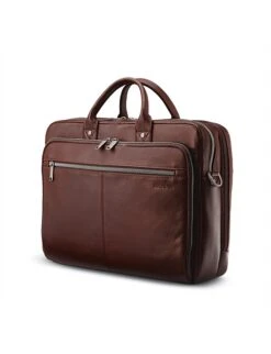 Samsonite CLASSIC LEATHER TOPLOADER MAHOGANY