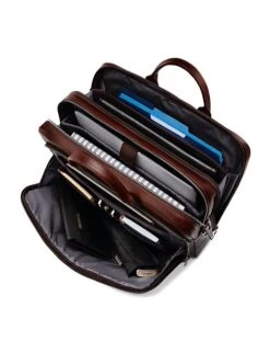 Samsonite CLASSIC LEATHER TOPLOADER MAHOGANY -Cheap Voyage Vault Store 2583004 22470584 12695558