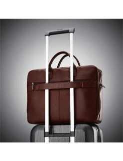 Samsonite CLASSIC LEATHER TOPLOADER MAHOGANY -Cheap Voyage Vault Store 2583004 22470584 12695559