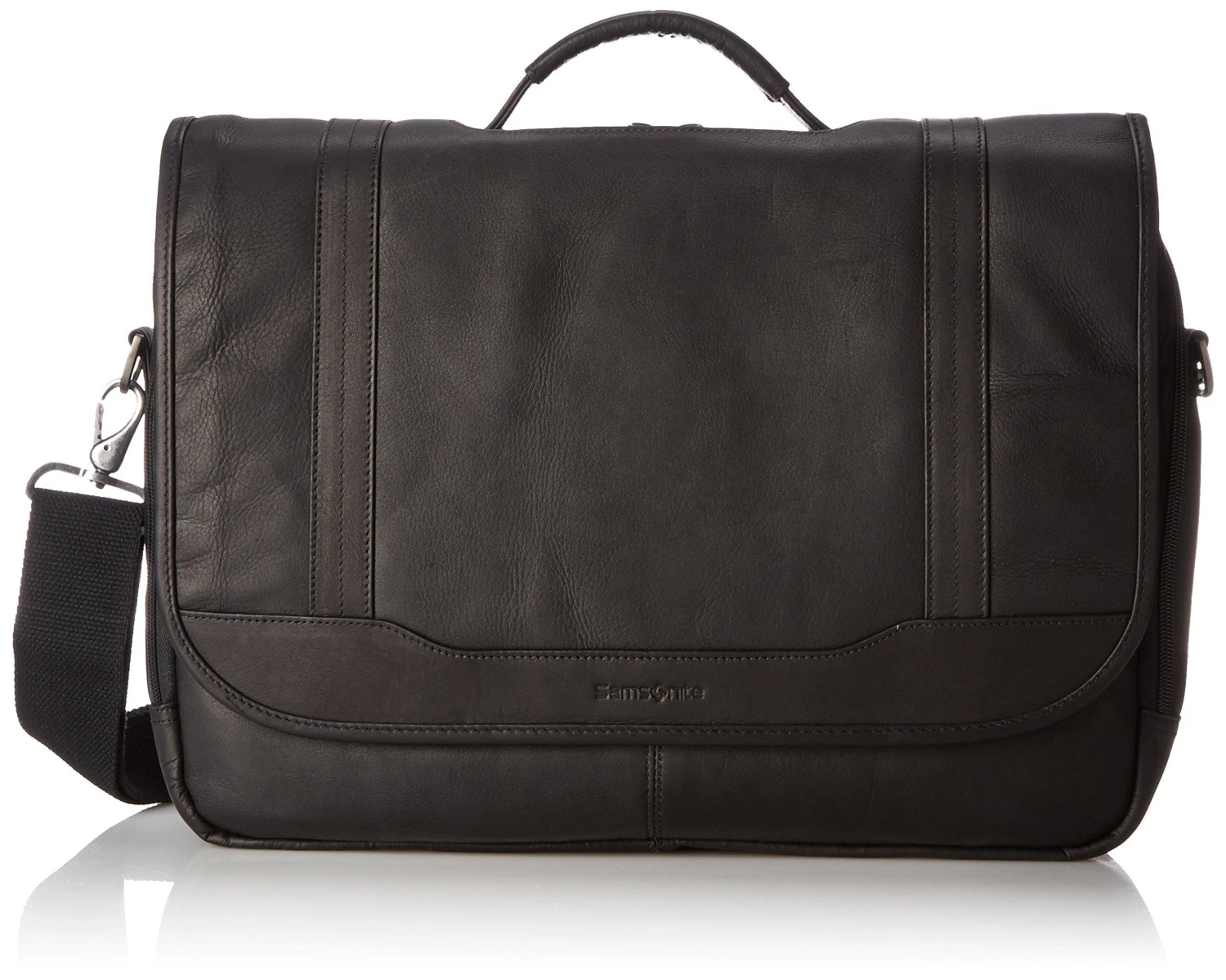 Samsonite Colombian Leather Flapover Briefcase 1 Samsonite Colombian Leather Flapover Briefcase