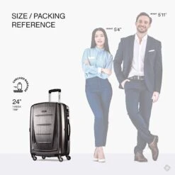 Samsonite Winfield 2 24" 4-Wheel Medium Luggage -Cheap Voyage Vault Store cf1aeb51cadebf4af174479559116c0a245f327d18279c1946d32291ab776750